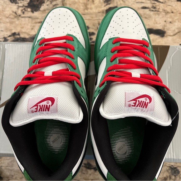 Nike SB Dunk Low Pro SE Heineken 10 Classic Green White Beer Rare - Picture 7 of 7